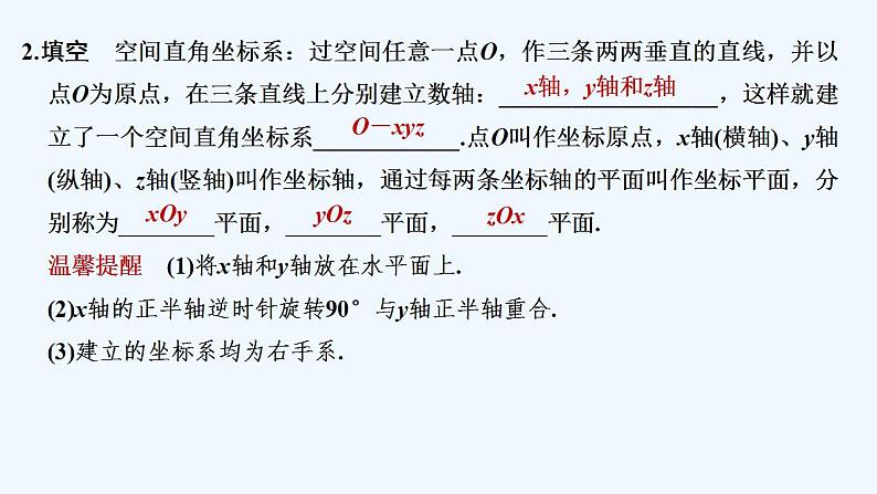 1.1　空间直角坐标系 1.2　点在空间直角坐标系中的坐标第6页