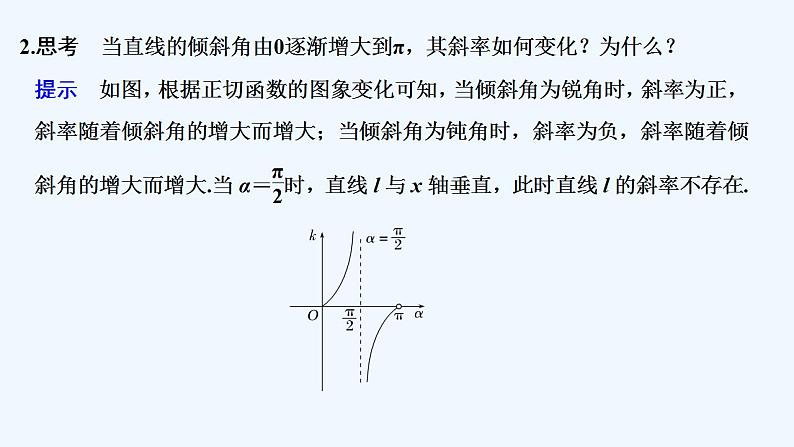 第二课时　直线的斜率与倾斜角、方向向量的关系第6页