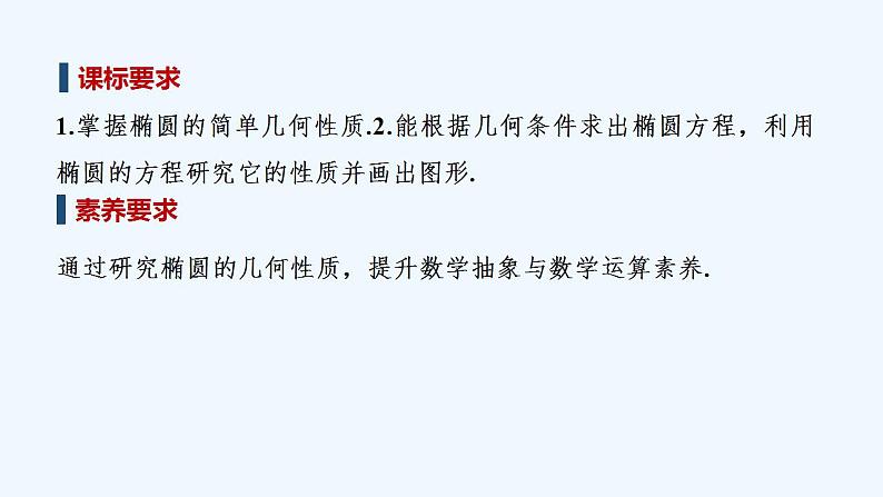 【最新版】高中数学（新人教A版）教案+同步课件第一课时　椭圆的简单几何性质02