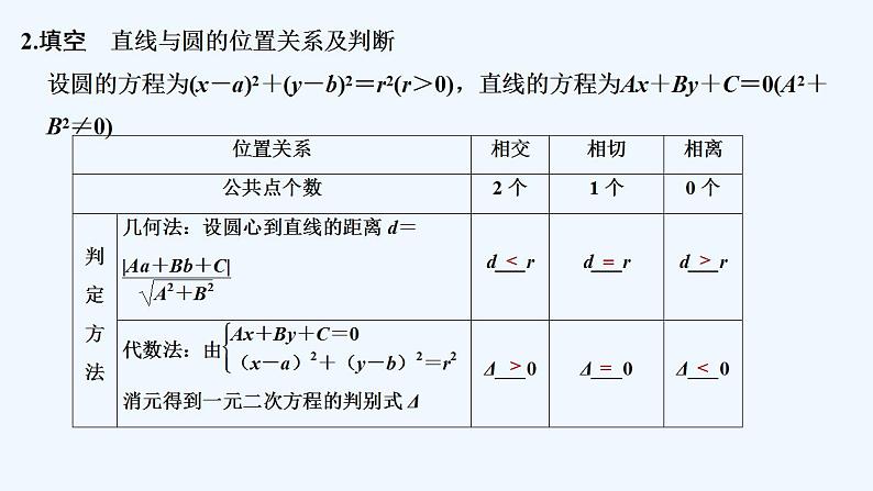 【最新版】高中数学（新人教B版）教案+同步课件2.3.3　直线与圆的位置关系06