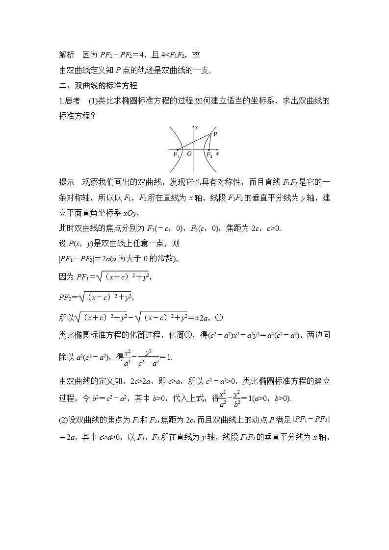 【最新版】高中数学（新苏教版）教案+同步课件3.2.1　双曲线的标准方程02