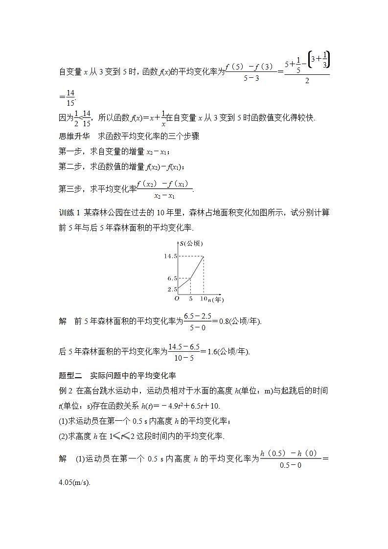 【最新版】高中数学（新苏教版）教案+同步课件5.1.1　平均变化率03