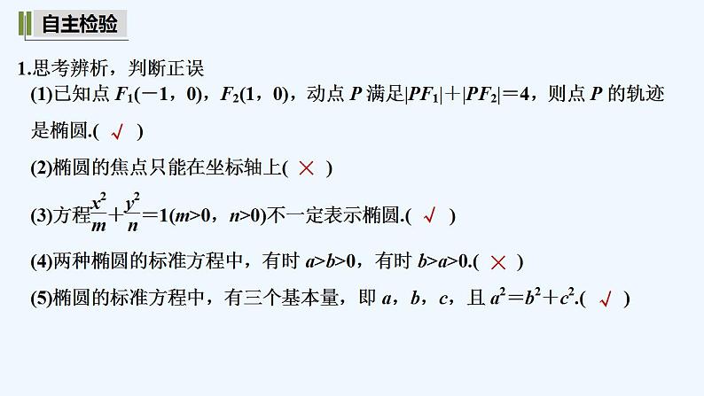 【最新版】高中数学（新湘教版）教案+同步课件第一课时　椭圆的标准方程08