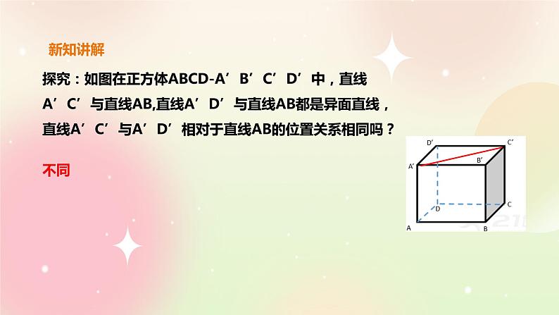 人教A版 2019 高一必修2数学 8.6.1 直线与直线垂直 课件+教案03