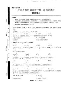 2023届江西省名校联考（稳派教育）新高三上学期7月第一次摸底测试题 数学（理） PDF版