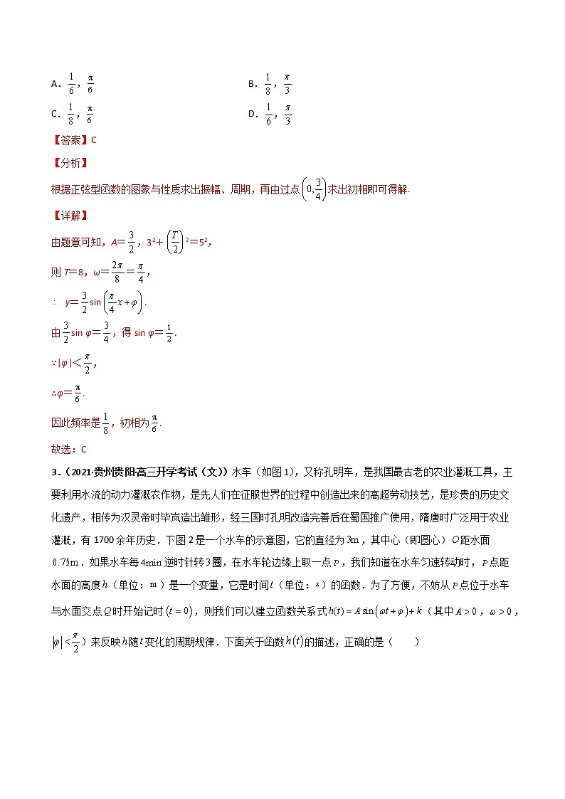 突破5.7三角函数的应用重 课时训练（解析版）2022-2023学年高一数学重难点课时训 （人教A版2019必修第一册）第2页