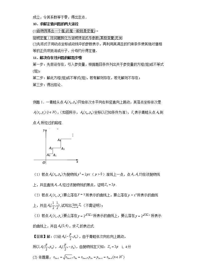 一轮难题复习 平面解析几何典型解答题 （教师版）第3页