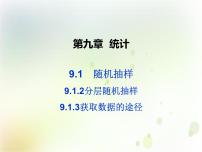 高中数学人教A版 (2019)必修 第二册9.1 随机抽样备课课件ppt