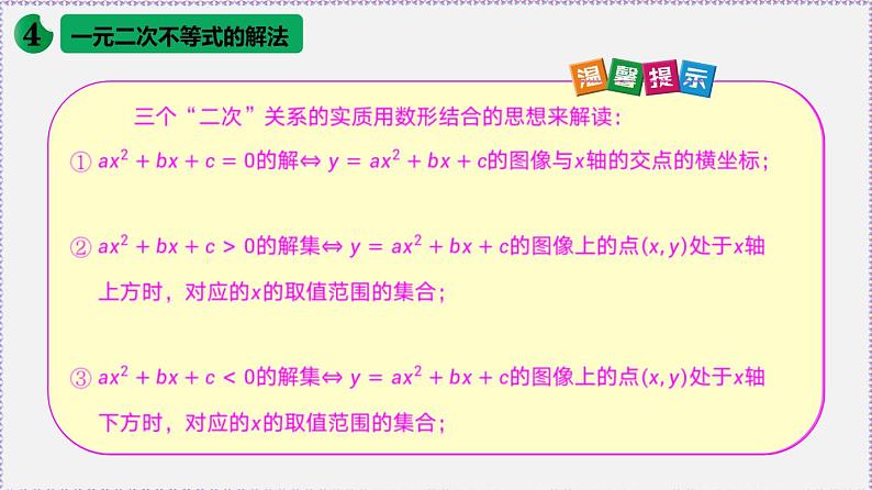 高中数学必修一 2.3 二次函数与一元二次方程、不等式-同步教学课件第8页