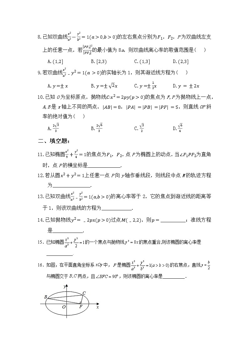 第三章《圆锥曲线的方程》综合提升 试卷02