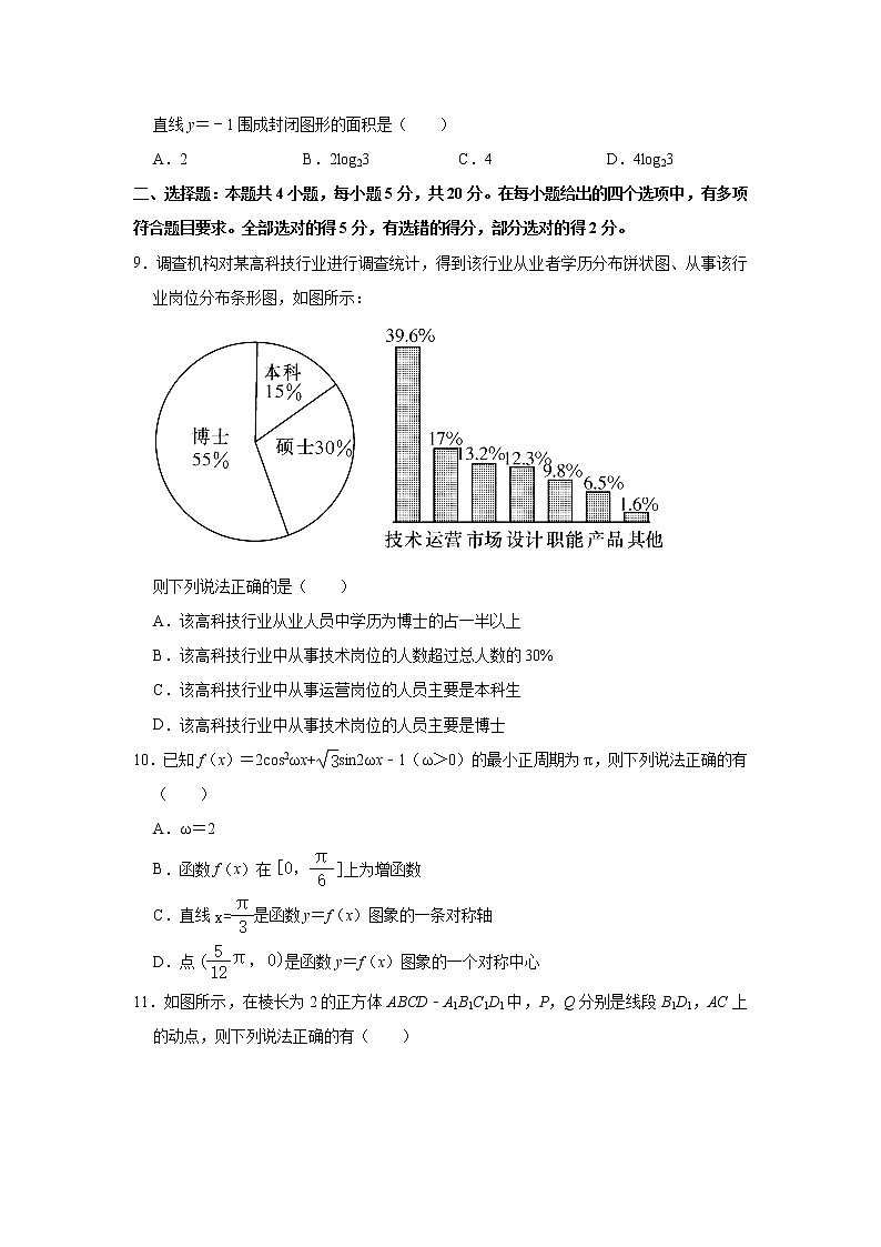 2021届山东省实验中学高三第二次模拟数学试题（解析版）第2页