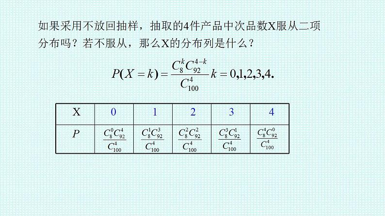 7.4.2超几何分布课件-2022-2023学年高二下学期数学人教A版（2019）选择性必修第三册第4页