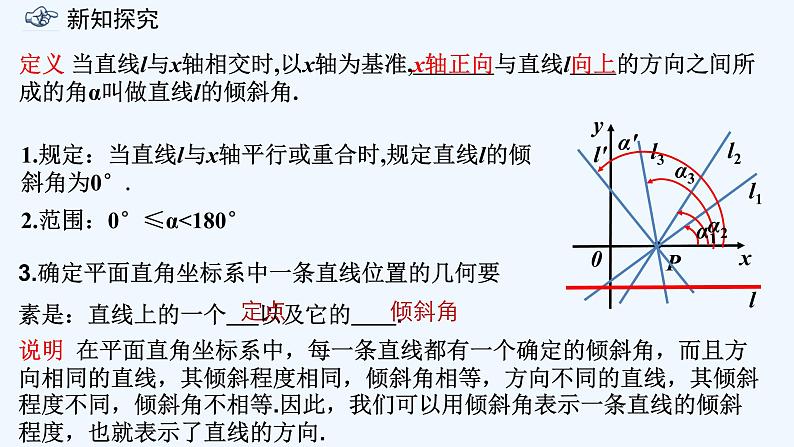 高中数学选择性必修一  2.1.1倾斜角与斜率课件05
