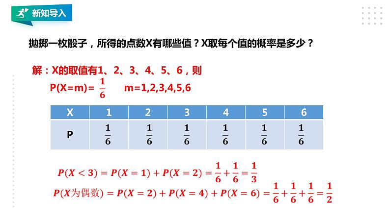 高中数学选择性必修三 7.2  离散型随机变量及其分布列课件第6页