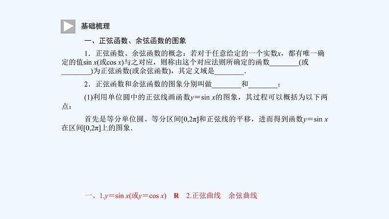 高中数学必修一 三角函数的图象与性质 正弦函数、余弦函数的图象教学课件第6页