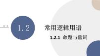 人教B版 (2019)必修 第一册1.2.1 命题与量词精品ppt课件