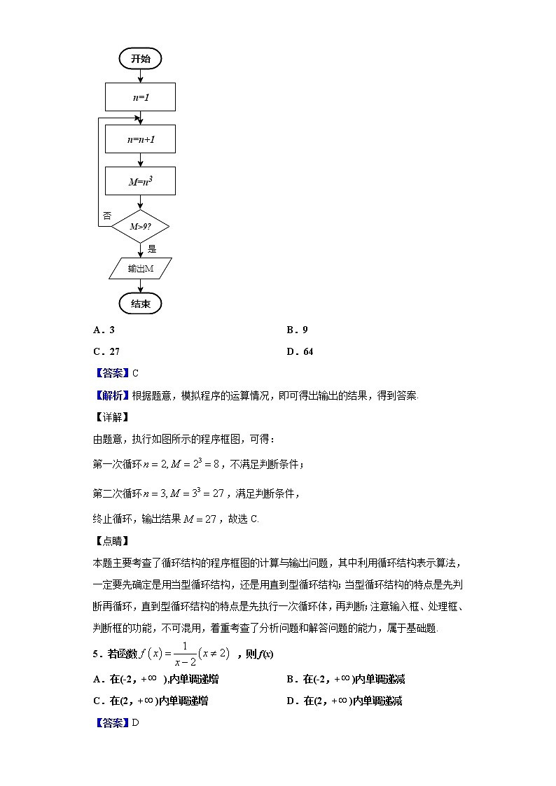 2020届湖南新课标普通高中学业水平考试仿真模拟卷数学试题卷（四）含解析第3页