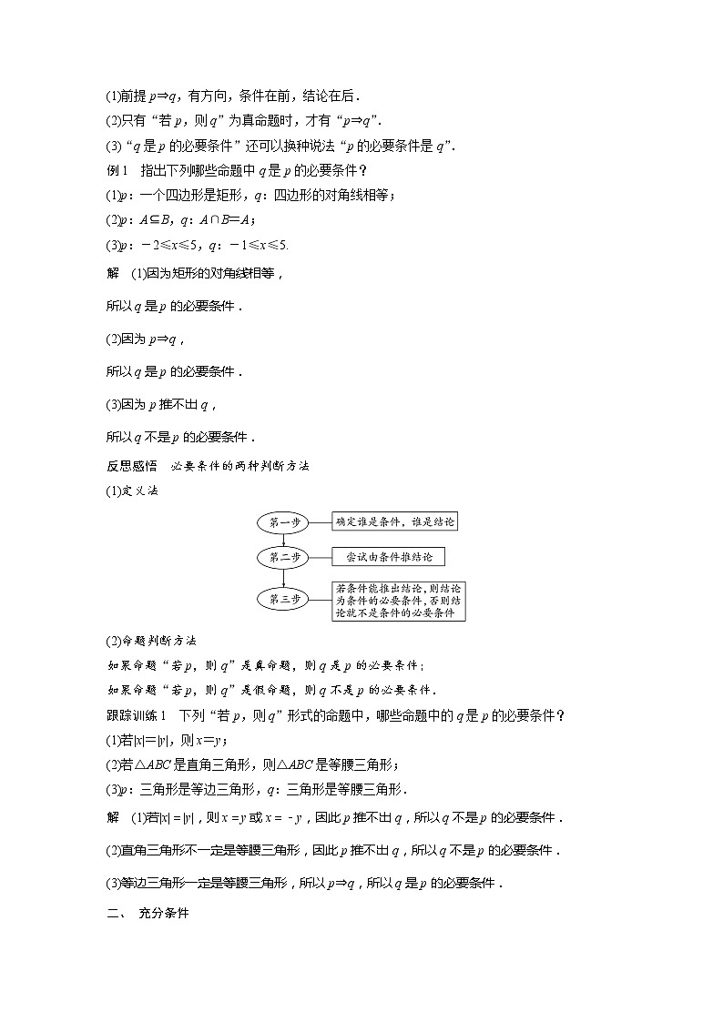 新教材北师大版学习笔记必修一第一章 2【学案+同步课件】.1 第1课时　必要条件与充分条件02