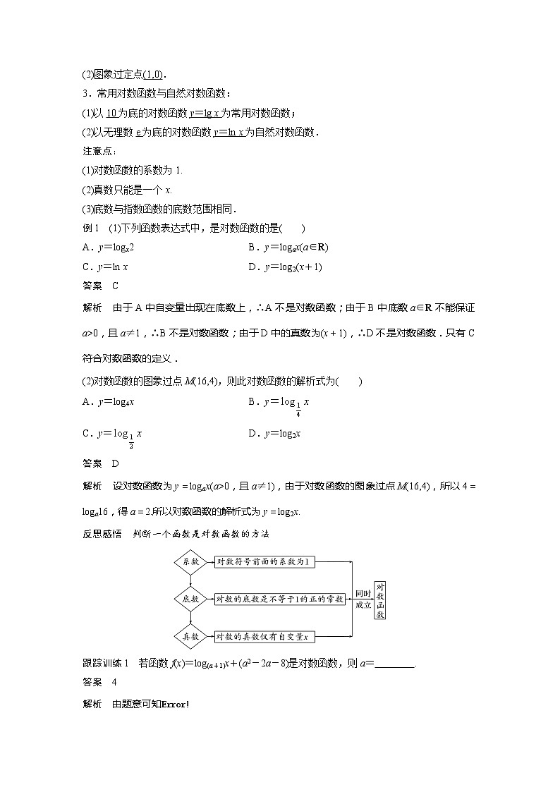 新教材北师大版学习笔记必修一第四章 3【学案+同步课件】.1 对数函数的概念　3.2 对数函数y＝log2x的图象和性质02