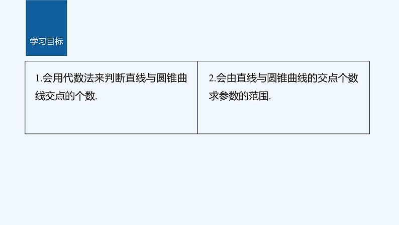 新教材北师大版步步高选择性必修一【学案+同步课件】第二章 4.1 直线与圆锥曲线的交点02