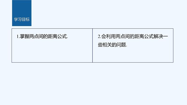 新教材北师大版步步高选择性必修一【学案+同步课件】第一章 1.6 第1课时　两点间的距离公式02