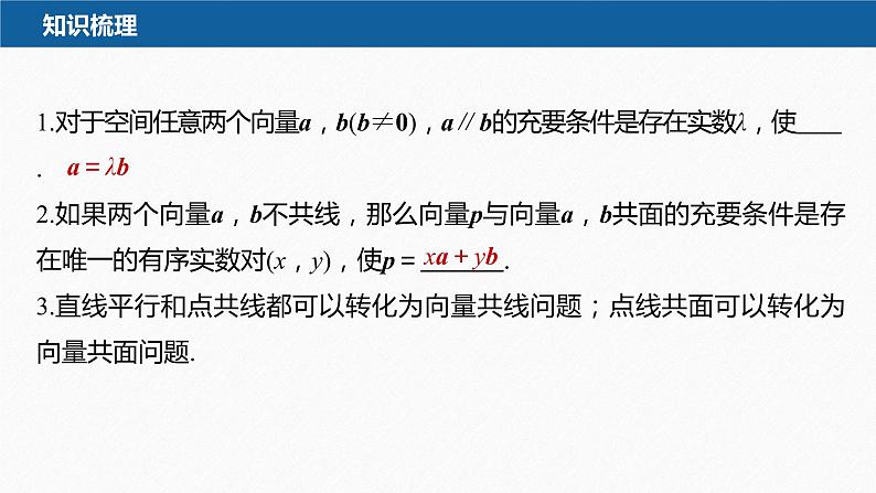 1.2　第2课时　空间向量基本定理的初步应用第6页