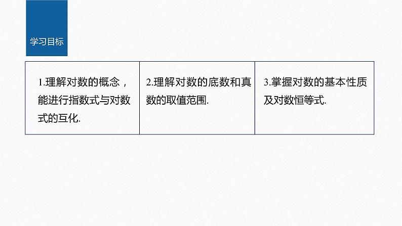 新教材人教B版步步高学习笔记【同步课件】第四章 4.2.1　对数运算02