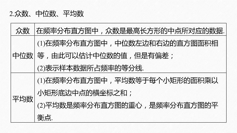 新教材人教B版步步高学习笔记【同步课件】第五章 5.1.4　用样本估计总体第7页