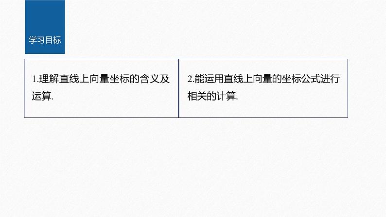 新教材人教B版步步高学习笔记【同步课件】第六章 6.2.2　直线上向量的坐标及其运算02
