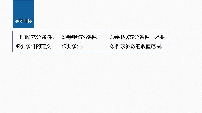 新教材人教B版步步高学习笔记【同步课件】第一章 1.2.3 第1课时　充分条件、必要条件02