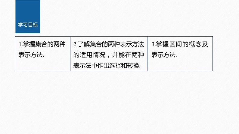 新教材人教B版步步高学习笔记【同步课件】第一章 1.1.1 第2课时　集合的表示方法02