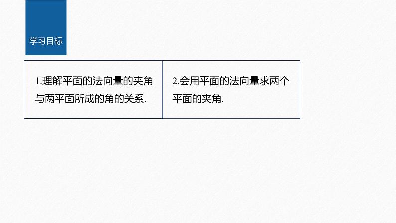 新教材人教B版步步高学习笔记【同步课件】第一章 1.2.4 第2课时　用空间向量求二面角的大小02