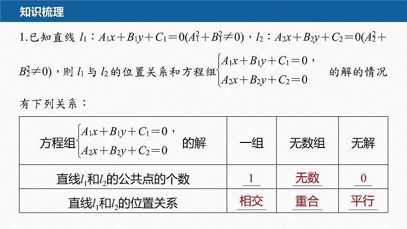 新教材人教B版步步高学习笔记【同步课件】第二章 2.2.3 两条直线的位置关系07