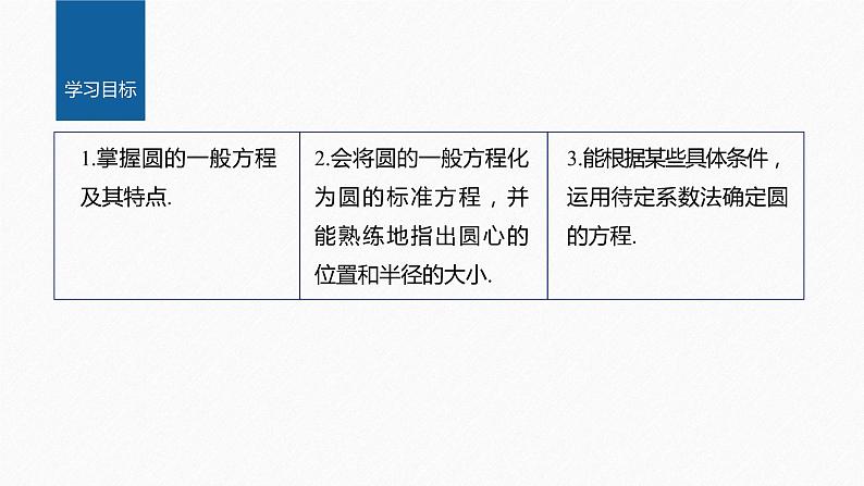新教材人教B版步步高学习笔记【同步课件】第二章 2.3.2 圆的一般方程第2页