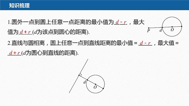 新教材人教B版步步高学习笔记【同步课件】第二章 习题课 与圆有关的最值问题06