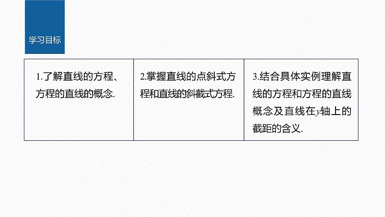 新教材人教B版步步高学习笔记【同步课件】第二章 2.2.2 第1课时　直线的点斜式方程与斜截式方程02