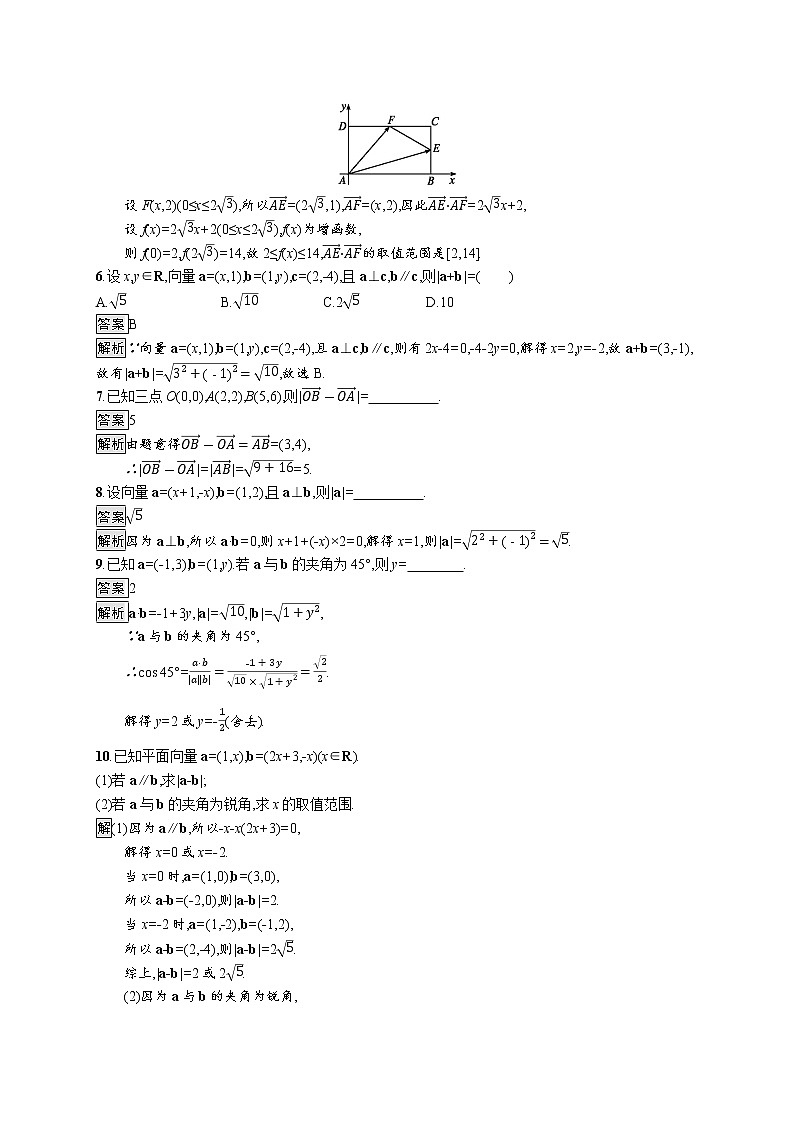 高中数学人教A版必修二  6.3.5平面向量数量积的坐标表示 教案02
