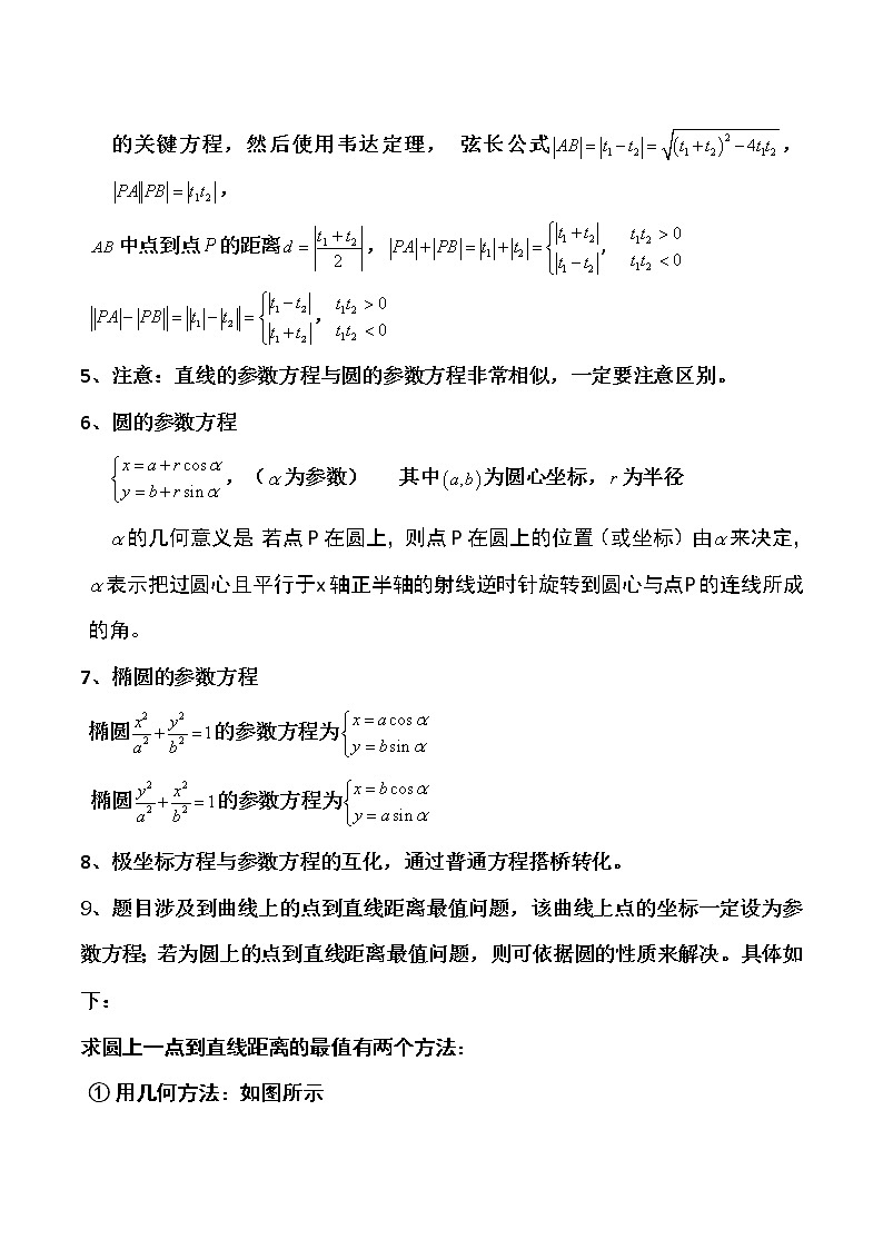 2023年高考文科数学《极坐标系与参数方程》知识点总结及题型归纳与训练第2页