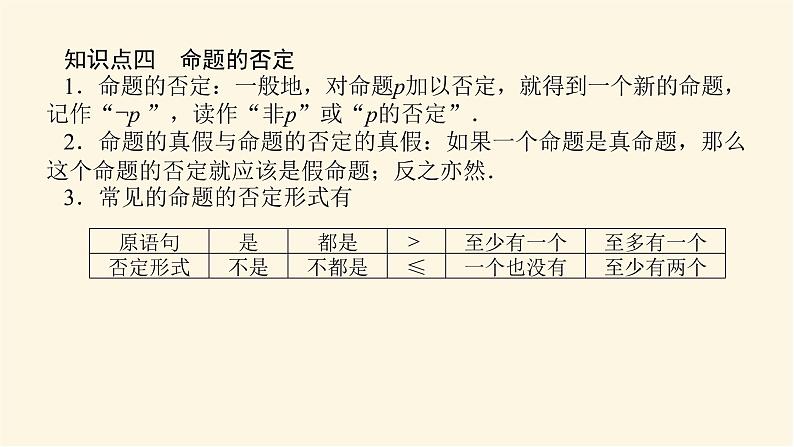 人教b版高中数学必修第一册1.2.1-2命题与量词全称量词命题与存在量词命题的否定课件07