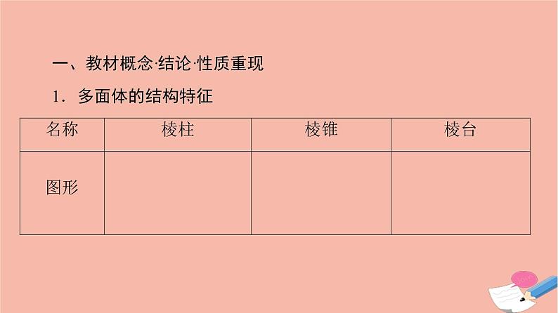 高考数学一轮复习第7章立体几何第1节空间几何体及其表面积体积课件06