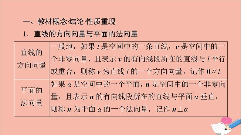高考数学一轮复习第7章立体几何第6节立体几何中的向量方法_证明平行与垂直课件03
