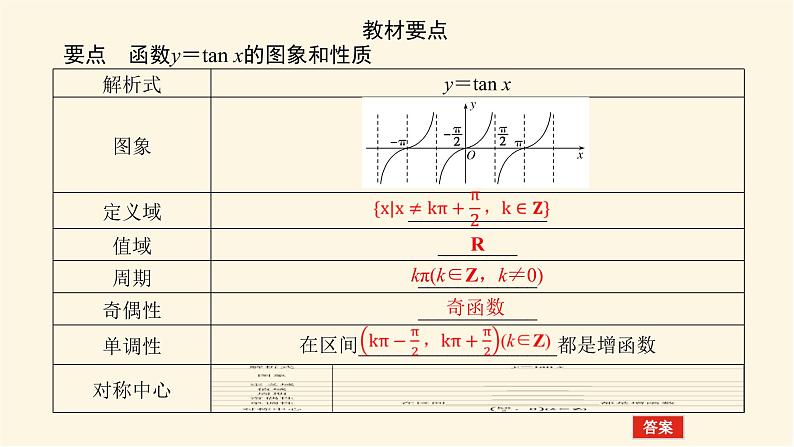 湘教版高中数学必修第一册5.3.2正切函数的图象与性质课件03