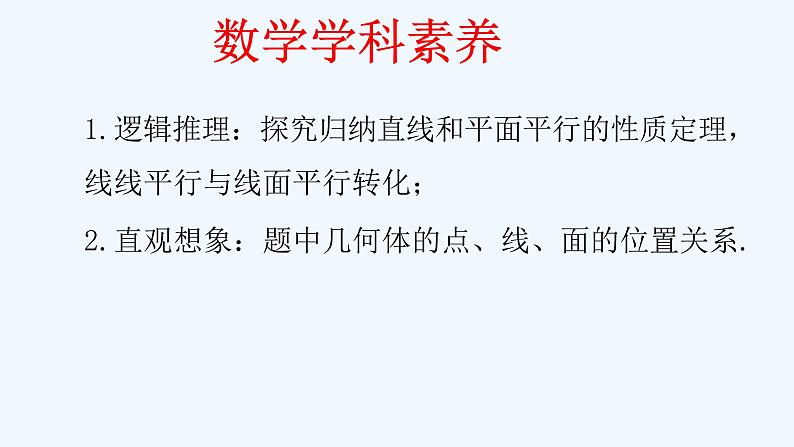 高中数学必修二  8.5.2 直线与平面平行（第2课时）直线与平面平行的性质 课件共18张)03