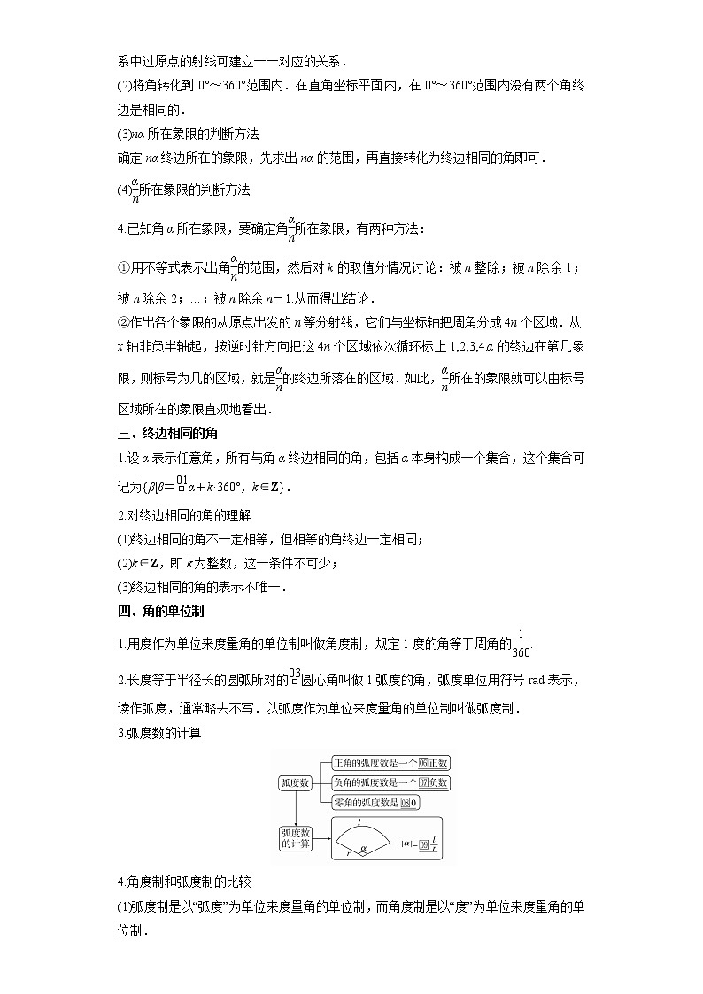 专题5.1 任意角与弧度制- 2022-2023学年高一数学阶段性复习精选精练（人教A版2019必修第一册）02