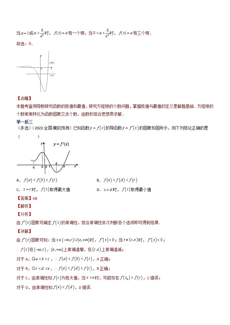 专题28：函数的最值与导数-2023届高考数学一轮复习精讲精练（新高考专用）（解析版）第2页