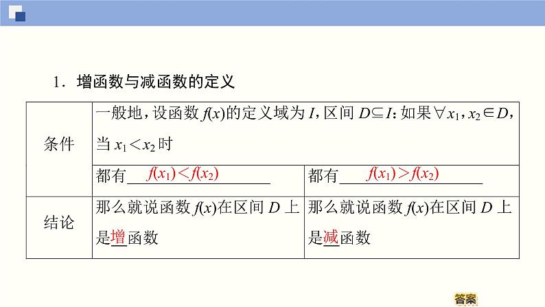 高中数学必修一 3.2.1.1 函数的单调性同步课件（35张）第4页