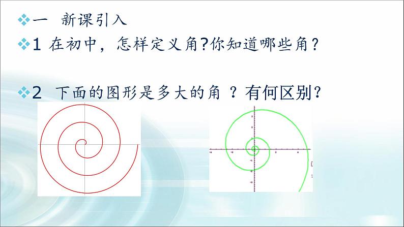 人教A版（2019） 高一上 数学 第五章 三角函数  5.1.1任意角  课件03