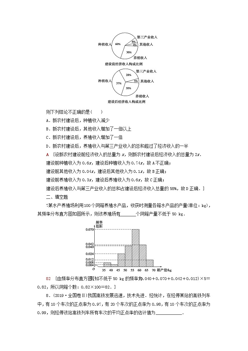 2023届高考数学一轮复习作业用样本估计总体新人教B版（答案有详细解析）第3页
