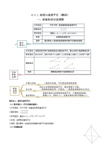 人教A版 (2019)必修 第二册8.4 空间点、直线、平面之间的位置关系巩固练习