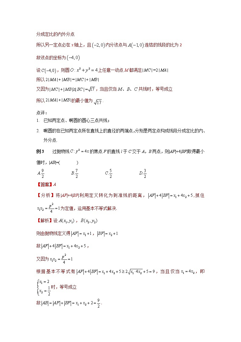 专题49 与圆锥曲线相关的线段和（差）的最值-2023年高考数学优拔尖核心压轴题（选择、填空题）（新高考地区专用）第2页